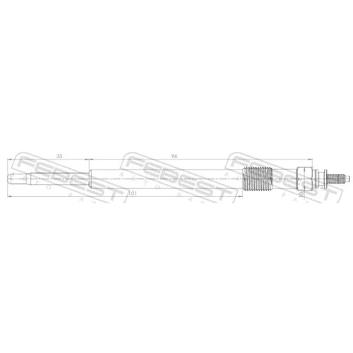 Žeraviaca sviečka 21642-001 /FEBEST/ - obr. 1