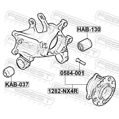 Náboj kolesa 2282-NQ52WDRM /FEBEST/ - obr. 1