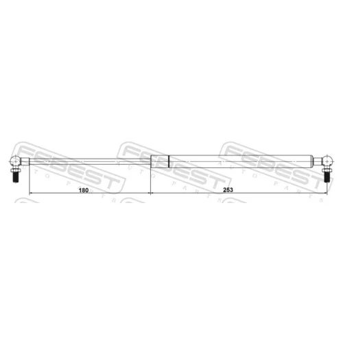 Plynová vzpera, kapota motora 42117-005 /FEBEST/ - obr. 1
