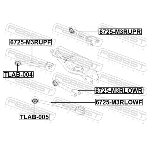 Rameno zavesenia kolies 6725-M3RUPR /FEBEST/ - obr. 1