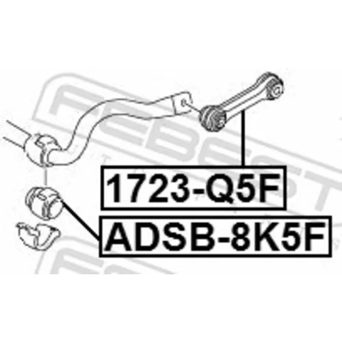 Uloženie priečneho stabilizátora ADSB-8K5F /FEBEST/ - obr. 1