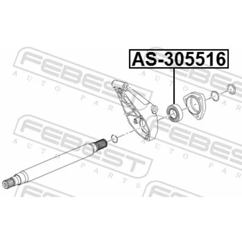 Ložisko hnacieho hriadeľa AS-305516 /FEBEST/ - obr. 1