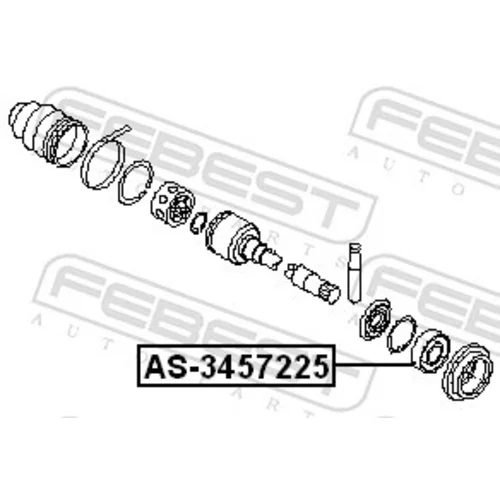 Ložisko hnacieho hriadeľa AS-3457225 /FEBEST/ - obr. 1