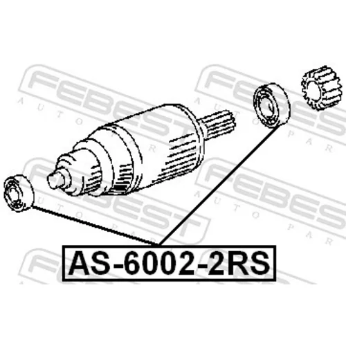 Ložisko AS-6002-2RS /FEBEST/ - obr. 1