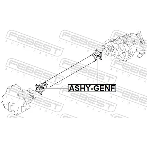 Kĺbový hriadeľ ASHY-GENF /FEBEST/ - obr. 1