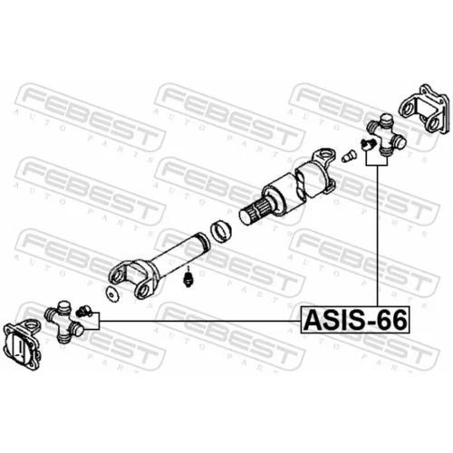 Kĺbový hriadeľ ASIS-66 /FEBEST/ - obr. 1
