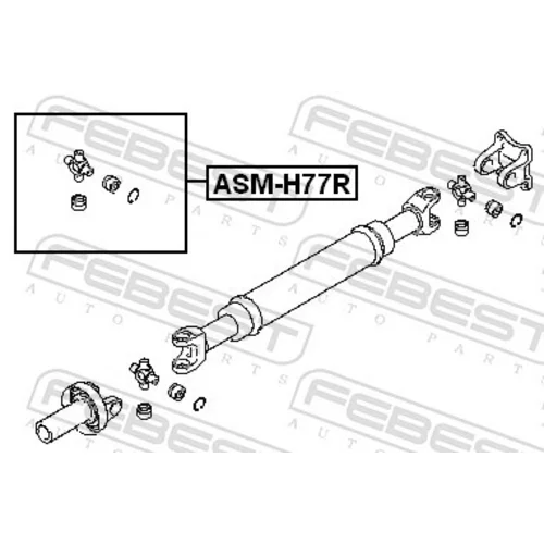 Kĺbový hriadeľ ASM-H77R /FEBEST/ - obr. 1