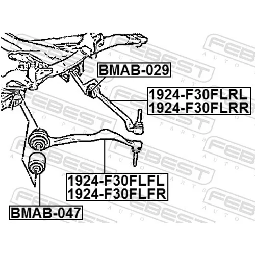 Uloženie riadenia BMAB-047 /FEBEST/ - obr. 1