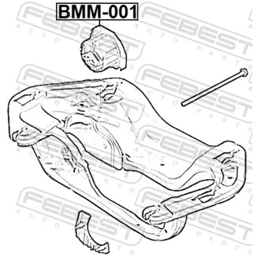 Uloženie automatickej prevodovky BMM-001 /FEBEST/ - obr. 1