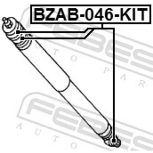 Montážna sada, Tlmič pérovania BZAB-046-KIT /FEBEST/ - obr. 1