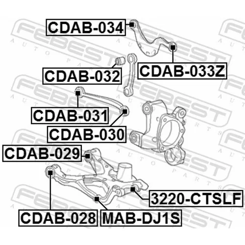 Uloženie riadenia CDAB-030 /FEBEST/ - obr. 1