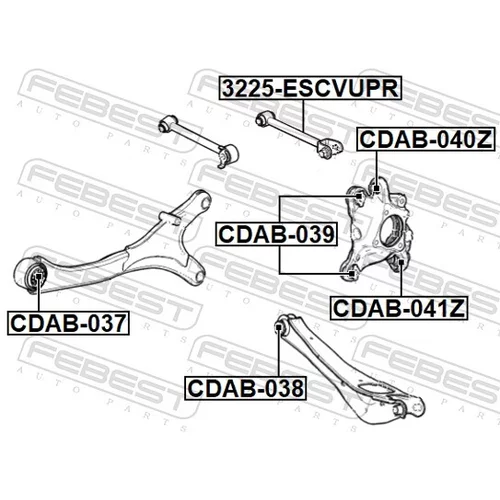 Uloženie riadenia CDAB-037 /FEBEST/ - obr. 1