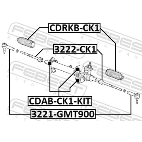 Manžeta riadenia CDRKB-CK1 /FEBEST/ - obr. 1