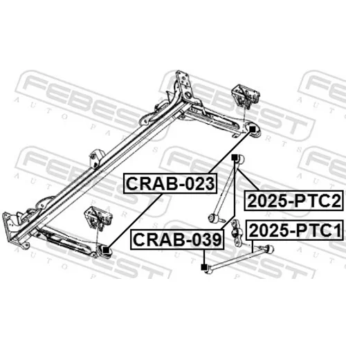 Uloženie riadenia CRAB-039 /FEBEST/ - obr. 1