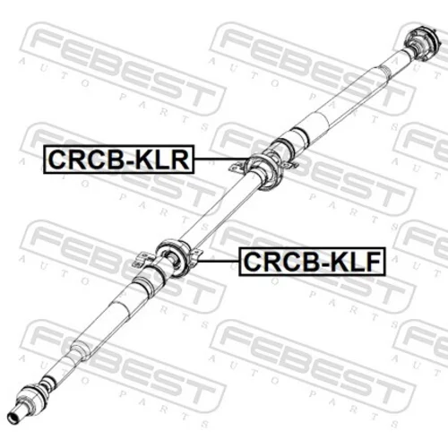 Stredové ložisko kĺbového hriadeľa CRCB-KLF /FEBEST/ - obr. 1
