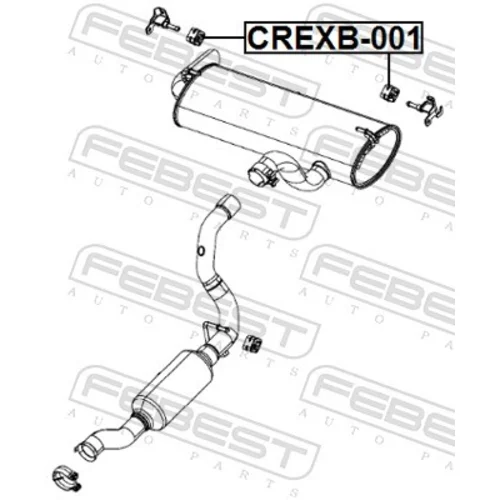 Doraz tlmiča výfuku CREXB-001 /FEBEST/ - obr. 1