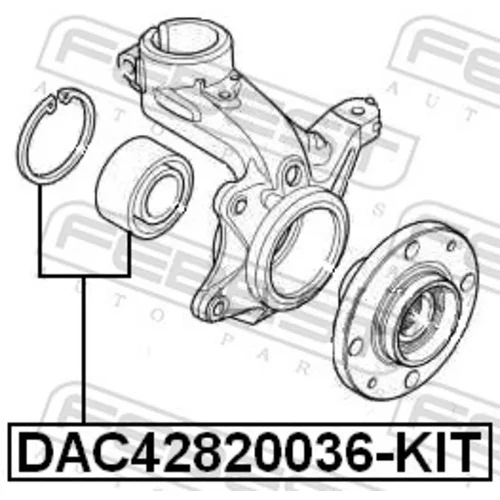 Ložisko kolesa - opravná sada DAC42820036-KIT /FEBEST/ - obr. 1