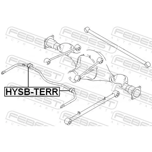 Uloženie priečneho stabilizátora HYSB-TERR /FEBEST/ - obr. 1