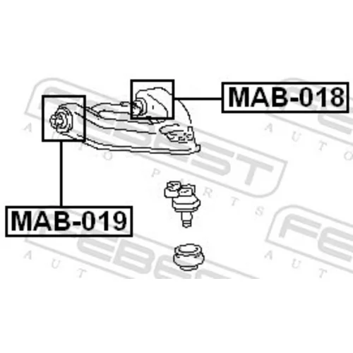 Uloženie riadenia MAB-019 /FEBEST/ - obr. 1
