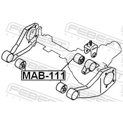 Uloženie, diferenciál MAB-111 /FEBEST/ - obr. 1