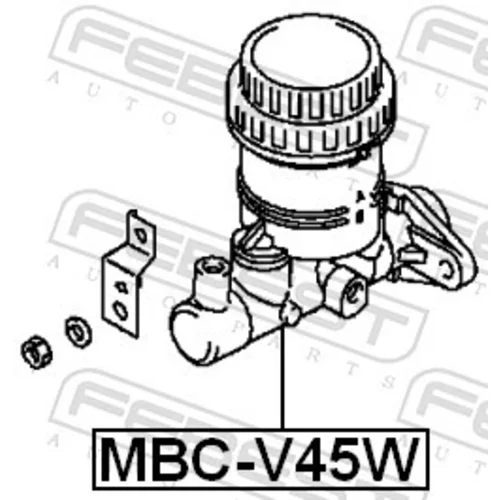 Hlavný brzdový valec MBC-V45W /FEBEST/ - obr. 1