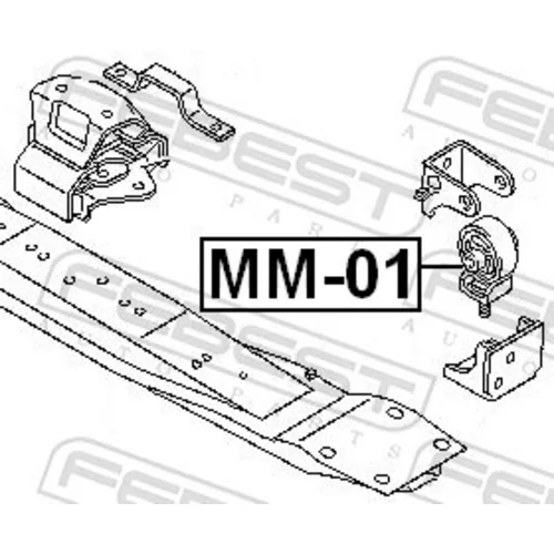 Uloženie rozvodovky MM-01 /FEBEST/ - obr. 1
