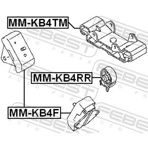Uloženie manuálnej prevodovky MM-KB4TM /FEBEST/ - obr. 1