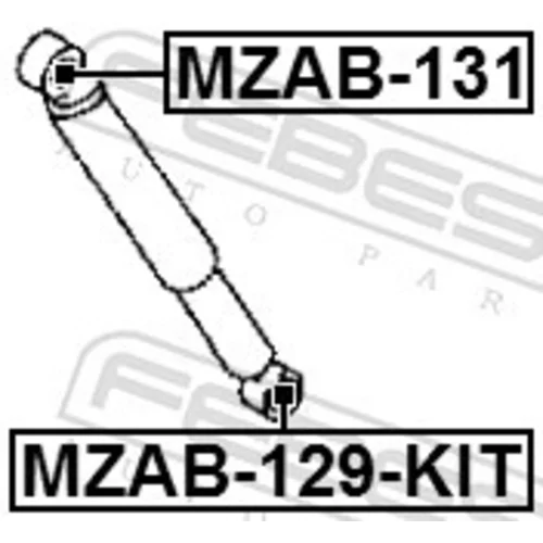 Puzdro, tlmič MZAB-131 /FEBEST/ - obr. 1