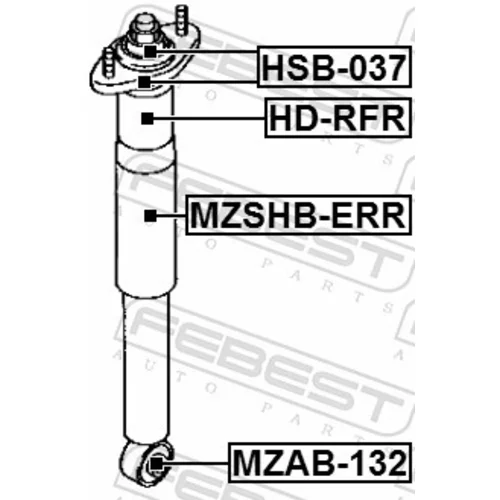 Puzdro, tlmič MZAB-132 /FEBEST/ - obr. 1
