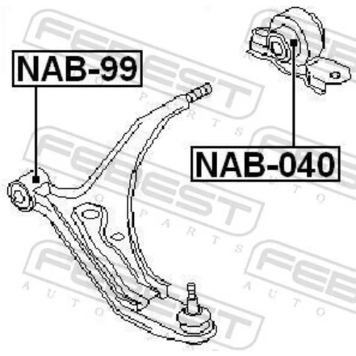 Uloženie riadenia NAB-040 /FEBEST/ - obr. 1