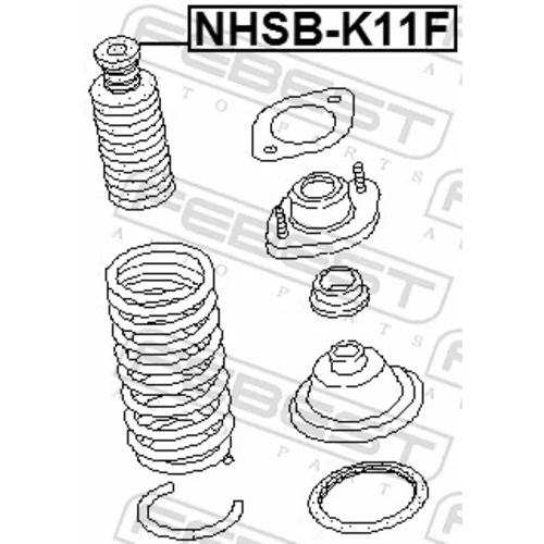 Ochranný kryt/manžeta tlmiča pérovania NSHB-K11F /FEBEST/ - obr. 1