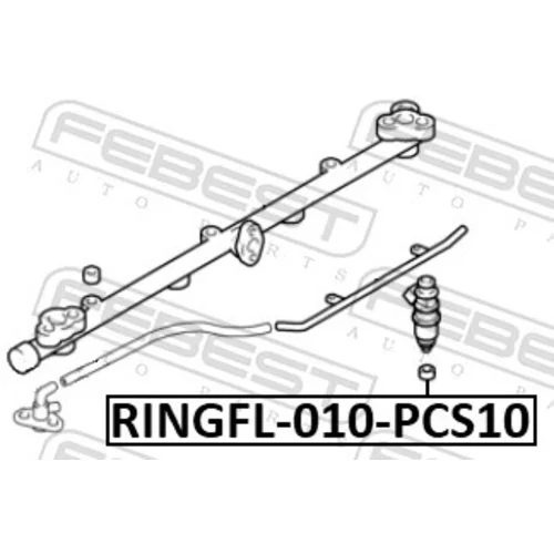Tesniaci krúžok vstrekovacieho ventilu RINGFL-010-PCS10 /FEBEST/ - obr. 1