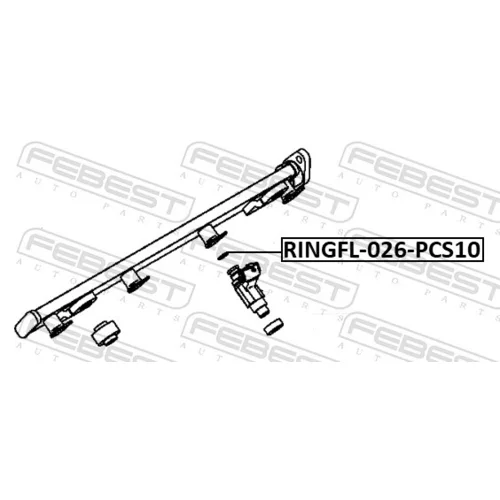 Tesniaci krúžok vstrekovacieho ventilu RINGFL-026-PCS10 /FEBEST/ - obr. 1