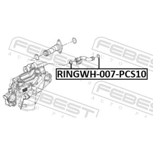 Tesnenie príruby chladenia RINGWH-007-PCS10 /FEBEST/ - obr. 1