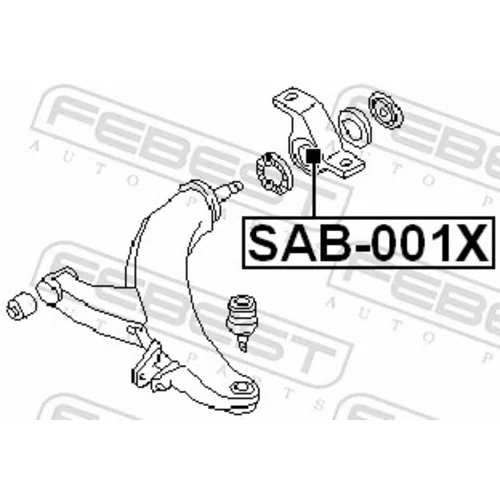 Uloženie riadenia SAB-001X /FEBEST/ - obr. 1