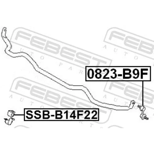 Uloženie priečneho stabilizátora SSB-B14F22 /FEBEST/ - obr. 1