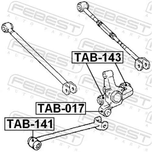 Uloženie riadenia TAB-141 /FEBEST/ - obr. 1