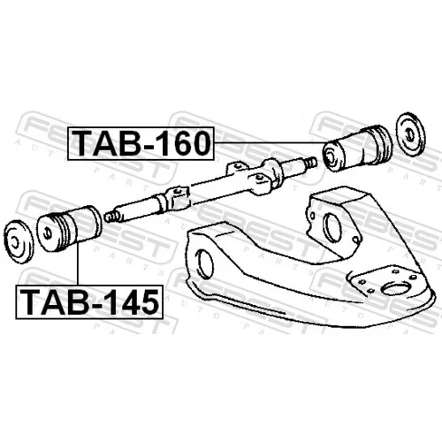 Uloženie riadenia TAB-160 /FEBEST/ - obr. 1