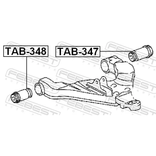 Uloženie riadenia TAB-348 /FEBEST/ - obr. 1