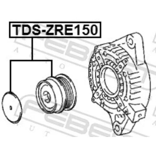 Remenica alternátora TDS-ZRE150 /FEBEST/ - obr. 1