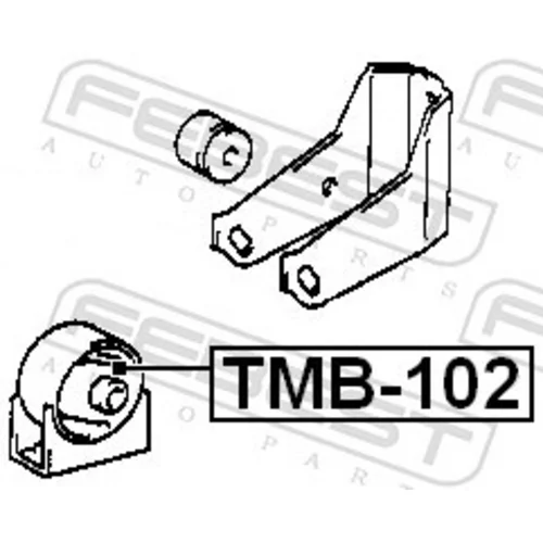 Uloženie motora TMB-102 /FEBEST/ - obr. 1