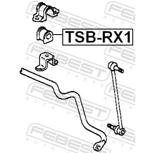 Uloženie priečneho stabilizátora TSB-RX1 /FEBEST/ - obr. 1