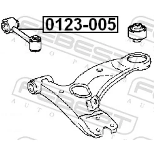 Tyč/Vzpera stabilizátora 0123-005 /FEBEST/ - obr. 1