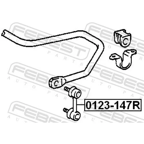 Tyč/Vzpera stabilizátora 0123-147R /FEBEST/ - obr. 1