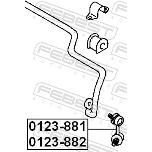 Tyč/Vzpera stabilizátora 0123-881 /FEBEST/ - obr. 1