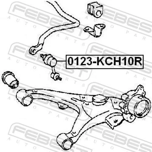 Tyč/Vzpera stabilizátora 0123-KCH10R /FEBEST/ - obr. 1