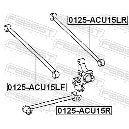 Rameno zavesenia kolies 0125-ACU15LR /FEBEST/ - obr. 1