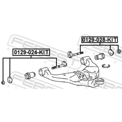Súprava skrutiek na korekciu odklonu kolesa 0129-028-KIT /FEBEST/ - obr. 1