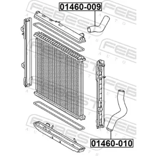 Potrubie chladiacej kvapaliny 01460-009 /FEBEST/ - obr. 1