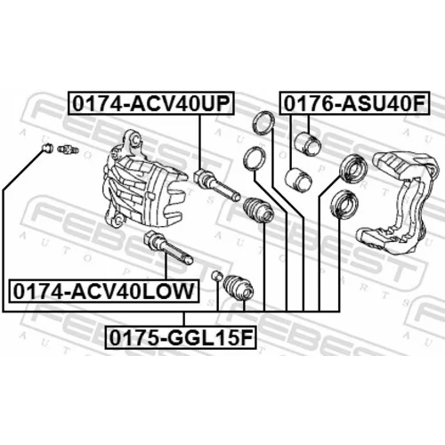 Opravná sada brzdového strmeňa 0175-GGL15F /FEBEST/ - obr. 1
